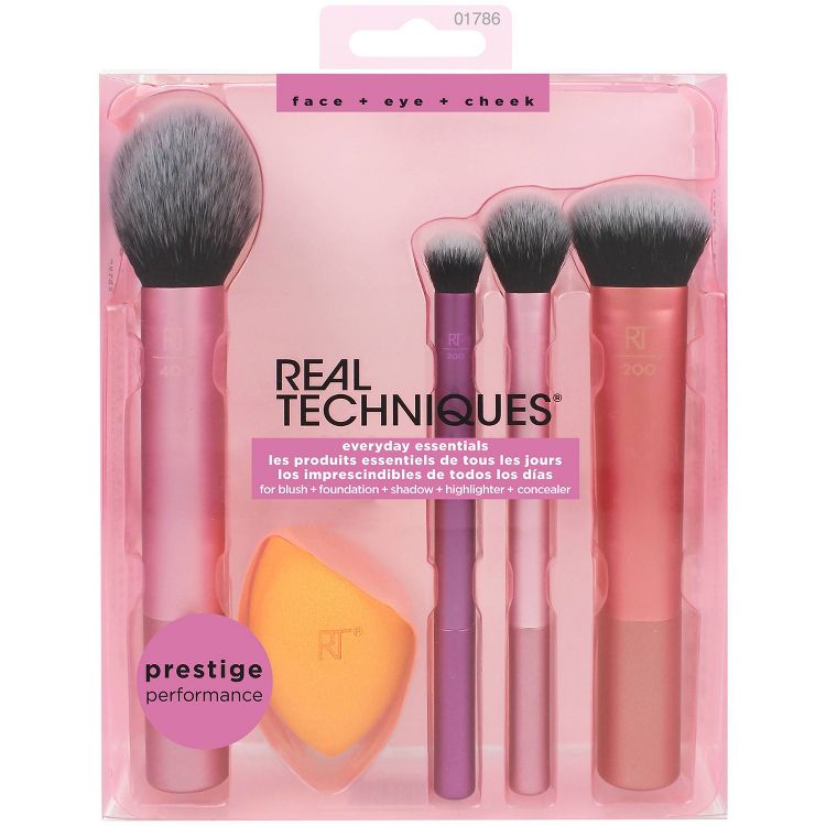 Real Techniques Everyday Essentials Makeup Brush Kit - 5pc, 2 of 8