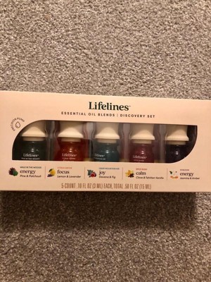 5pk Essential Oil Blend Discovery Set - Lifelines : Target