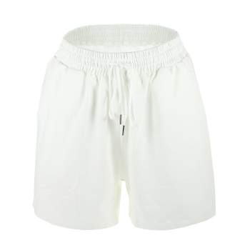 Unique Bargains Womens Flowy Running Shorts Casual High Waisted Workout  Shorts 1pcs White Xl : Target