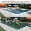 Inground Pool Safety Cover 18 x 36 FT Rectangle, Ultra Dense Green Mesh Winter Pool Covers with Installation Tools - 4 of 4