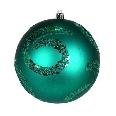 Vickerman Matte Sequin Swirl Ball Ornament - image 1 of 3