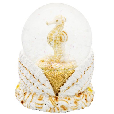 Beachcombers Seahorse Water Ball With Shell
