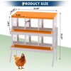 Garvee 8/10-Hole Metal Chicken Nesting Box with Perch, Roll-Away Egg Design, Wall Mount or Freestanding, Heavy-Duty Galvanized Steel - 2 of 4