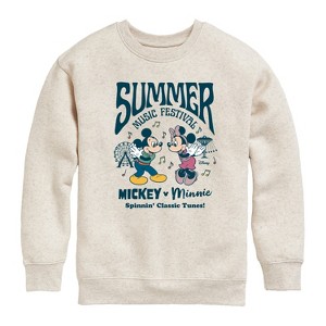 Boys' - Disney - Mickey & Friends Graphic Long Sleeve Fleece Sweatshirt - 1 of 4