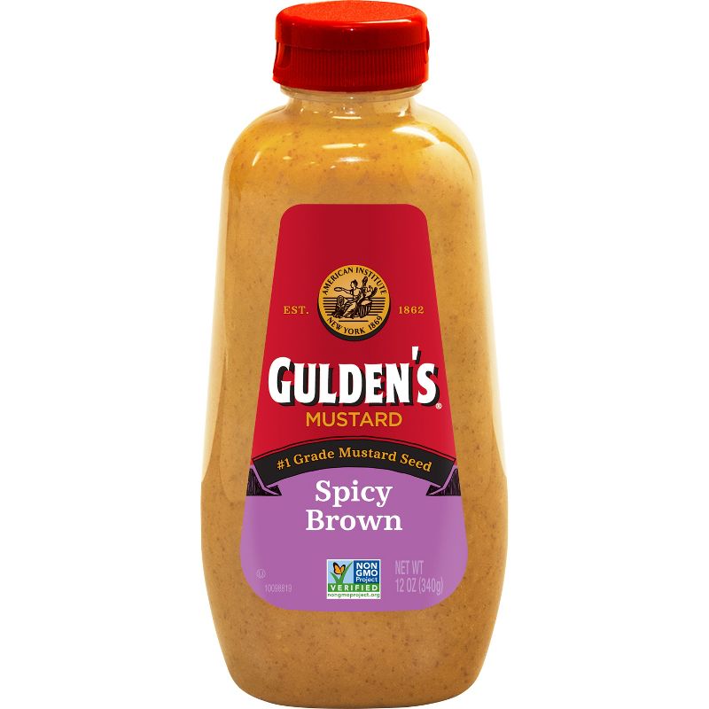 Gulden's Spicy Brown Mustard 12oz, 1 of 4