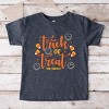 SmileyWorld Trick or Treat Candy - Youth Short Sleeve Graphic T-Shirt and Toddler Short Sleeve Graphic T-Shirt - 2 of 3
