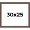 PosterPalooza | 30x25 Wide Barnwood Picture Frame, UV Acrylic, 6 Finishes - Grey, Brown, White, and Black - 2 of 4