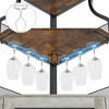 TROPOW Corner Bar Rack Cabinet with Detachable Wine Rack, Bar Cabinet with Glass Holder, Small Sideboard and Buffet Cabinet with Mesh Door - 4 of 4