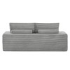 NicBex Modern Sofa Couch Corduroy Sleeper Sofa with Movable Ottoman for Living Room and Office - 3 of 4