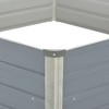vidaXL Raised Garden Bed Grey Galvanized Steel 50.8x50.8x18.1 in - 4 of 4