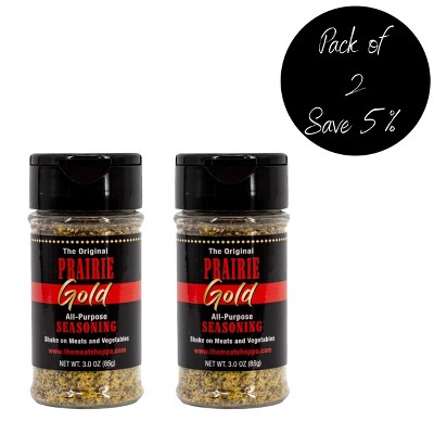 The Meat Shoppe 3 oz Original Prairie Gold Seasoning Gluten Free - Pack of 2