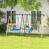 Metal Swing Set for Backyard 5 in 1 Design Holds up to 440 lbs. for Ages 3-8 - 2 of 4