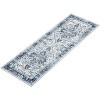 2x6 Vintage Runner Rug, Machine Washable, Low Pile, Non-Slip, Easy-Clean, Hallway/Entryway Accent Rug, Fade-Resistant, Stain-Resistant, Blue - 2 of 4