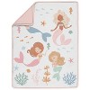 Sweet Jojo Designs Girl Baby Crib Bedding Set - Mermaids Pink Blue and Orange 4pc - 3 of 4