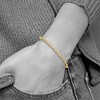 Black Bow Jewelry 3mm Hollow Rope Chain Bracelet in 14k Yellow Gold, 7 Inch - 3 of 4