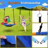 32" Saucer Swing with Stand for Kids Outdoor, 440lbs Saucer Swing Set with Heavy-Duty Metal A-Frame and Adjustable Ropes - 3 of 4