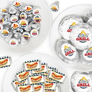 Big Dot of Happiness Fire Up the Grill - Summer BBQ Picnic Party Candy Favor Sticker Kit - 304 Pieces - 1 of 4