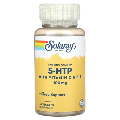 Solaray 5-HTP with Vitamin C & B-6, 100 mg, 60 Vegcaps