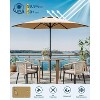 10FT Outdoor Patio Umbrella, Market/Table Umbrella with Push Button Tilt and Crank - 3 of 4
