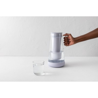 Wisteria Glass Water Filter Pitcher with Silicone Base