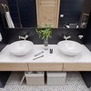 ALFI EAGO BA351  18Inch ROUND CERAMIC ABOVE MOUNT BATHROOM BASIN VESSEL SINK - 3 of 4