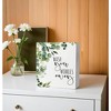 Wash Your Worries Away Funny Bathroom Wooden Box Sign, Eucalyptus Botanical Wood Signs - 3 of 4
