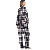 Ashford & Brooks Women's Flannel Plaid Pajamas Long Pj Set - 3 of 4