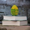 Toynk Dragon Egg Paperweight Replica | Solid Resin 4.5-Inch | Fleece Pouch | Green - 2 of 4