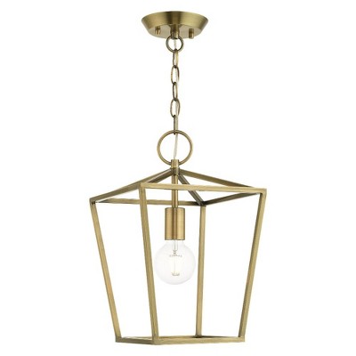 Livex Lighting Devonshire 1 - Light Pendant in  Antique Brass