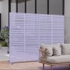Spassway Outdoor Metal Privacy Screen with Different Colors Garden Fence Panels Patio Trellis Room Divider Decorative Wall Panels - 2 of 4