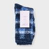 Women's Plaid Cozy Crew Socks - Auden™ 4-10 - 2 of 3