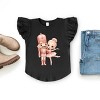 Pink Nutcracker Ballerina - Flutter Sleeve Graphic T-Shirt - 2 of 4