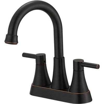BWE 4 in. Centerset 2-Handle High-Arc Bathroom Faucet