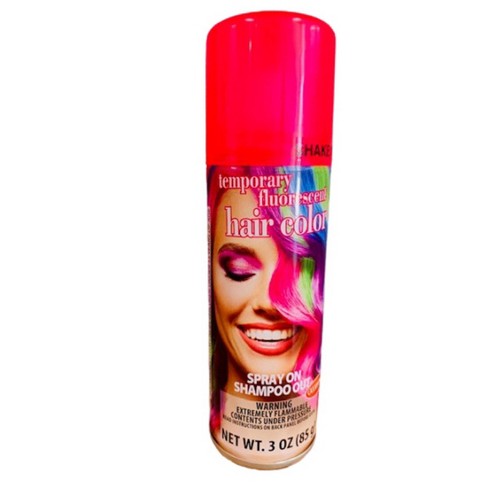 3oz Temporary Neon Hair Color Spray Party Favor Pink : Target
