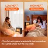 KikiBriz Electric Space Heater,Electric Fireplace Heaters with Realistic 3D Flame,Knob Control,Overheat Protection,Quiet&Safe - 4 of 4