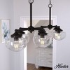 Hunter Fans 52" Saddle Creek Ceiling Light Noble Bronze Finish - 7 Light Linear Chandelier for Dining Room or Kitchen - 4 of 4
