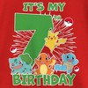 Girl's Pokemon It's My 7th Birthday Starters T-Shirt - image 2 of 4