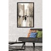 Trends International People Under Rain In The City Framed Wall Poster Prints - 2 of 4