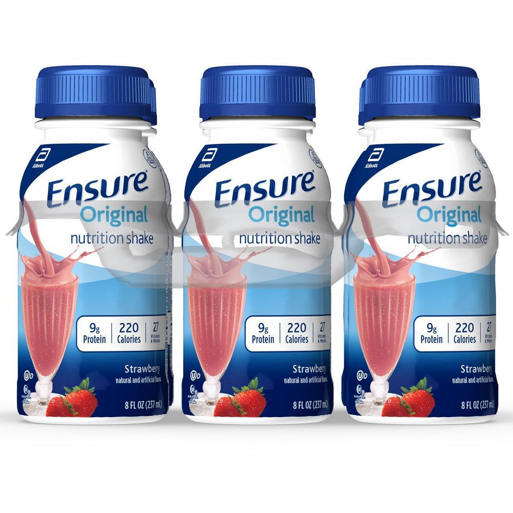 UPC 070074407050 product image for Ensure Original Nutrition Shake - Strawberry - 6ct/48 fl oz | upcitemdb.com