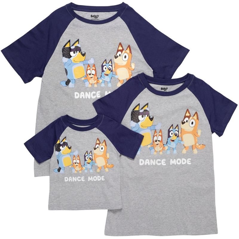 Bluey Mom Dad Bingo Girls T-Shirt Toddler, 3 of 8