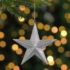 Northlight Speckled Style Hanging Star Christmas Ornament - 5.5" - Silver - image 2 of 3