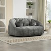 Bean Bag Lounger Modern with High Backrest and Soft Chenille for Living Room or Bedroom 63.78in Wide-3irtyhousy - 2 of 4