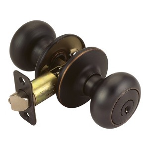 Design House Cambridge Oil Rubbed Bronze Entry Knobs 1-3/4 in. - 1 of 1