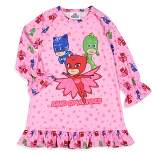 PJ Masks Girls' Gekko Catboy Owlette Characters Pajama Dress Nightgown Pink