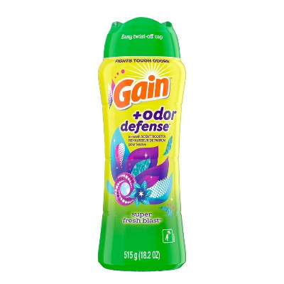 Gain + Odor Defense In-Wash Scent Booster, Super Fresh Blast Scent, 18.2 oz, HE Compatible