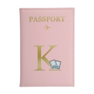 Unique Bargains Durable Letter Pattern Passport Holder 1 Pc - 1 of 4