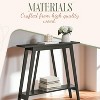Kings Brand Furniture Console Table - Narrow Sofa Table with Storage Shelf for Hallway, Front Hall, Entryway, Living Room - 4 of 4