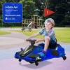 24V Kids Ride on Drift Car for Kids, Electric Go-Kart Up to 7.5 mph Variable Speed,Music,Colorful Tail LED Light - 2 of 4