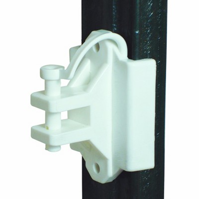 Field Guardian T Post/Wood - Pinlock Insulator - Polywire/wire - White