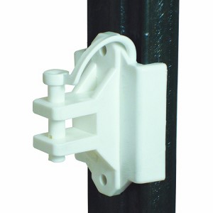 Field Guardian T Post/Wood - Pinlock Insulator - Polywire/wire - White - 1 of 2